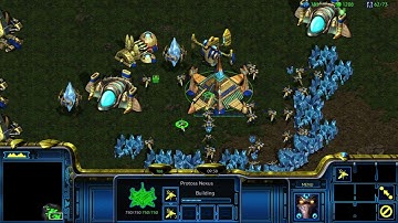 1 Protoss vs 7 Zergs Only Dragoons (Starcraft Remastered)