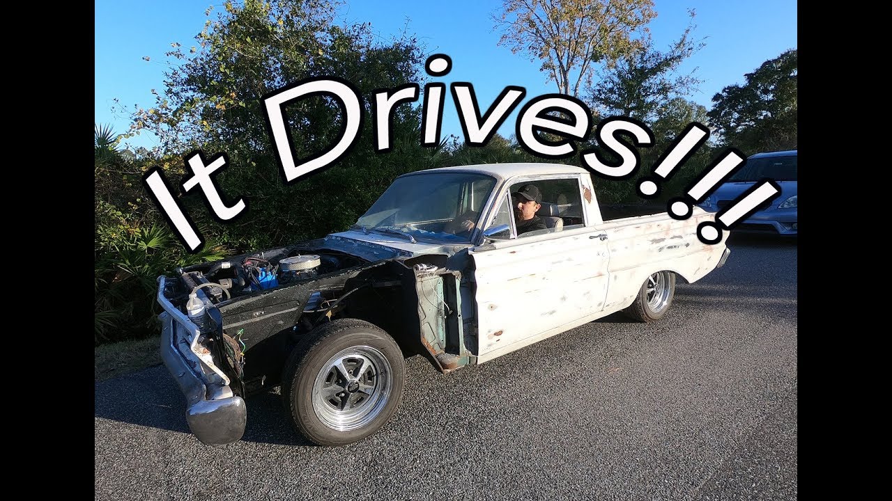 64 Ranchero Driver First Drive!! 1964 Ford Ranchero - YouTube
