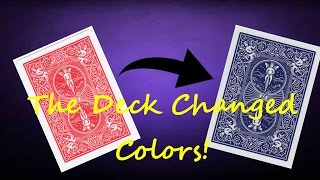 Criss Angel Deck Changing Trick!- Card Trick Tutorial