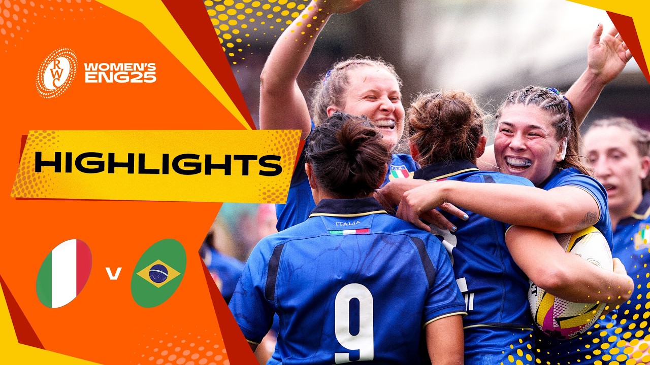Italian brilliance 👌 | Italy v Brazil | Rugby World Cup 2025 ...