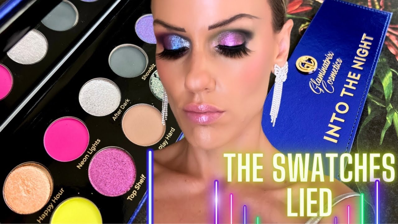 GLAMINATRIX COSMETICS Into the Night Palette 🚦2 looks 🚦 Swatches
