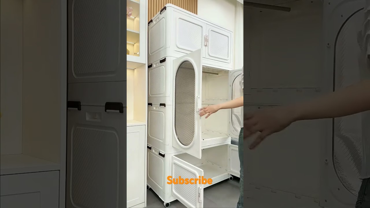 Maximizing space  innovative clothes cabinet designs.