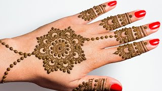 Step By Step Very Easy Mandala Mehndi Design Tutorial