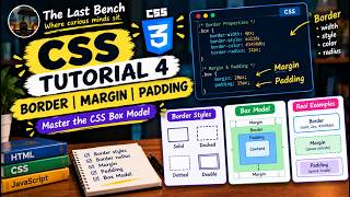CSS Tutorial 4 | Border Properties, Margin and Padding | CSS Box Model for Beginners