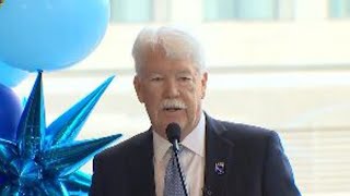 Kansas City Royals owner John Sherman speaks as team announces move to Crown Center