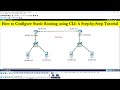 How to configure static routing using cli  static routing configuration step by step