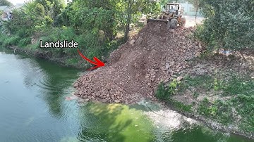 Incredible Engineering New Project Dam Construction By LiuGong Wheel Loader and 25Ton Dump Truck
