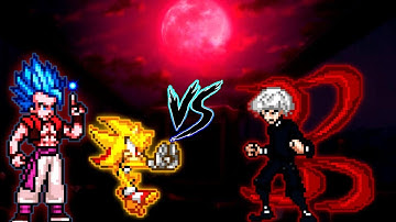 Gogeta V3.5 OP (all form) & Shadic V2 OP (all form) VS Kaneki V2 OP (Zeed) in Jump Force Mugen