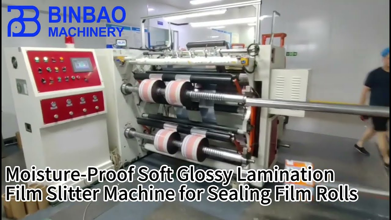 Moisture-Proof Soft Glossy Lamination Film Slitter Machine for Sealing Film Rolls