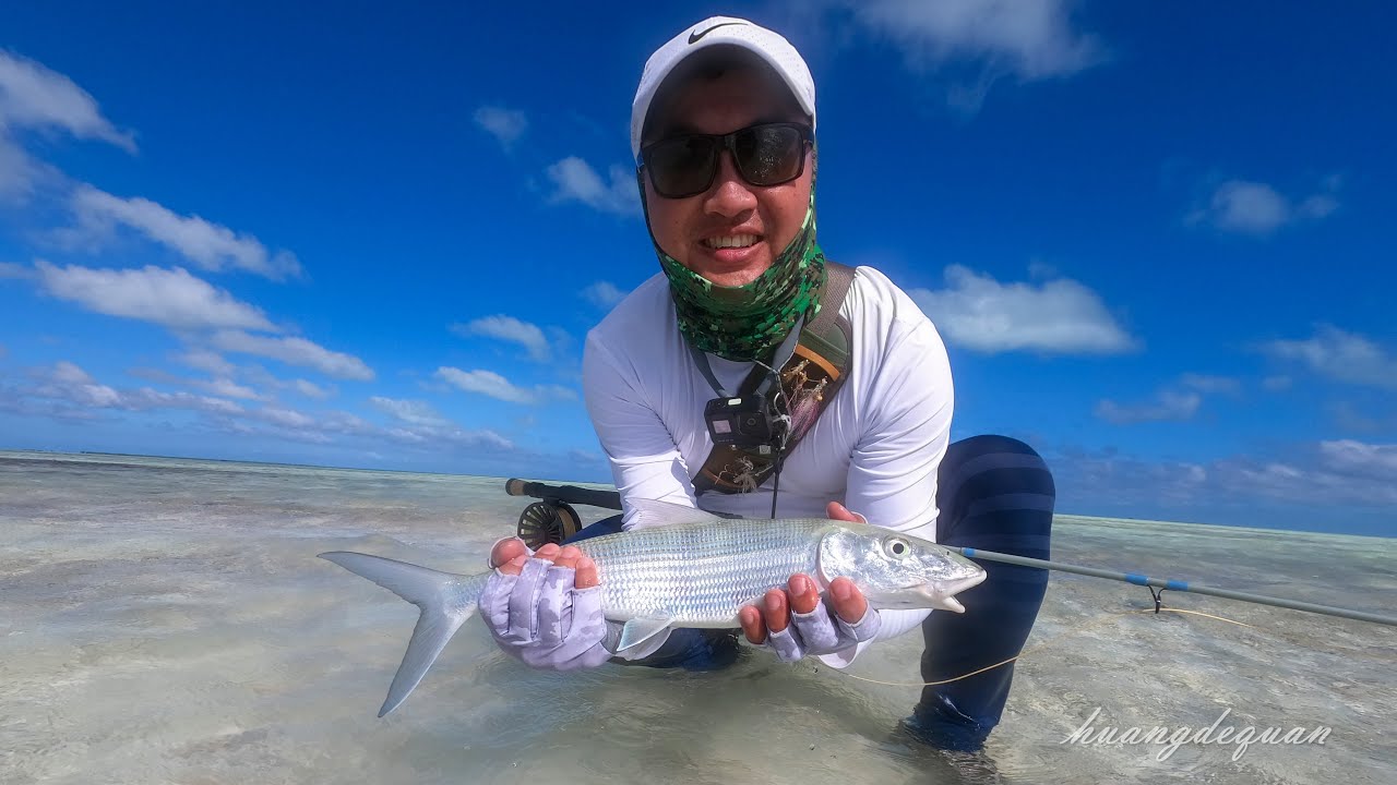 Fly Fishing for Bonefish in Kiribati - Christmas Island