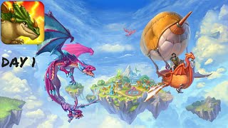 THE DRAGONS WORLD: ANDROID GAMEPLAY: DAY 1. WALKTHROUGH. screenshot 2