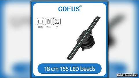 New 18CM custom logo products transparent led display mini 3d hologram fan projector halloween chri