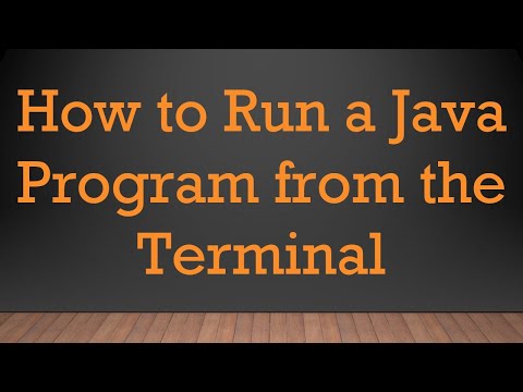 How to Run a Java Program from the Terminal