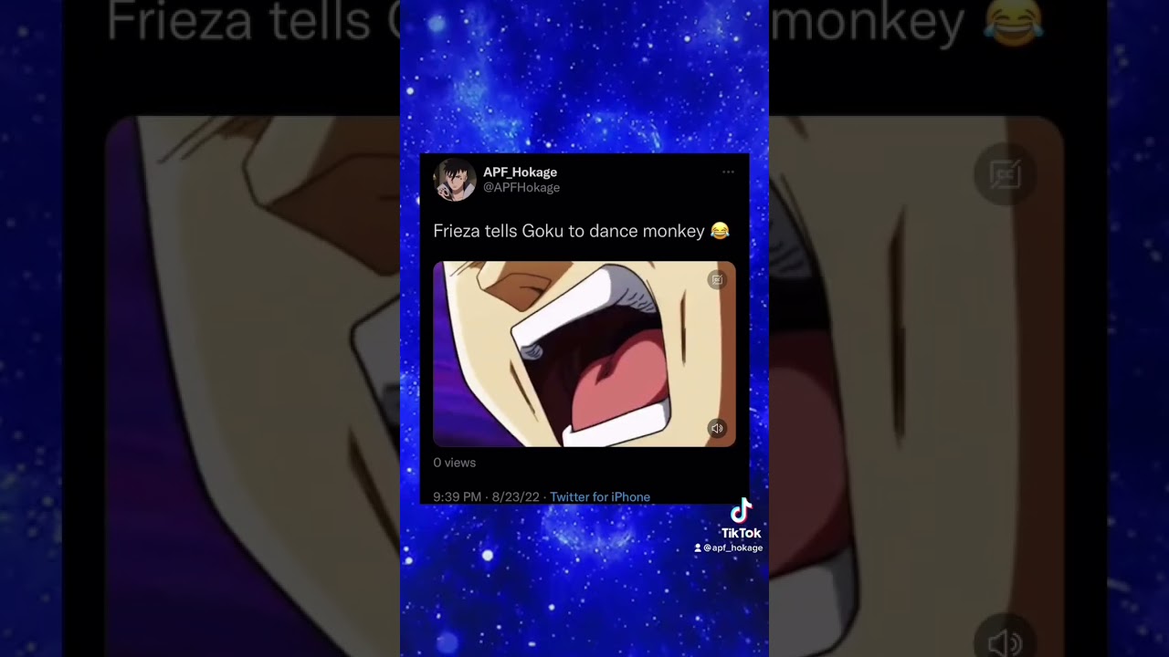 Frieza says dance for us monkey 😂 | 