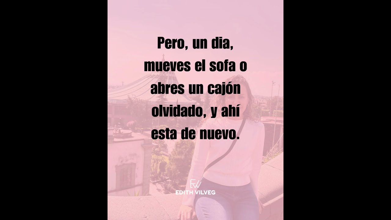 El duelo es como el glitter. 