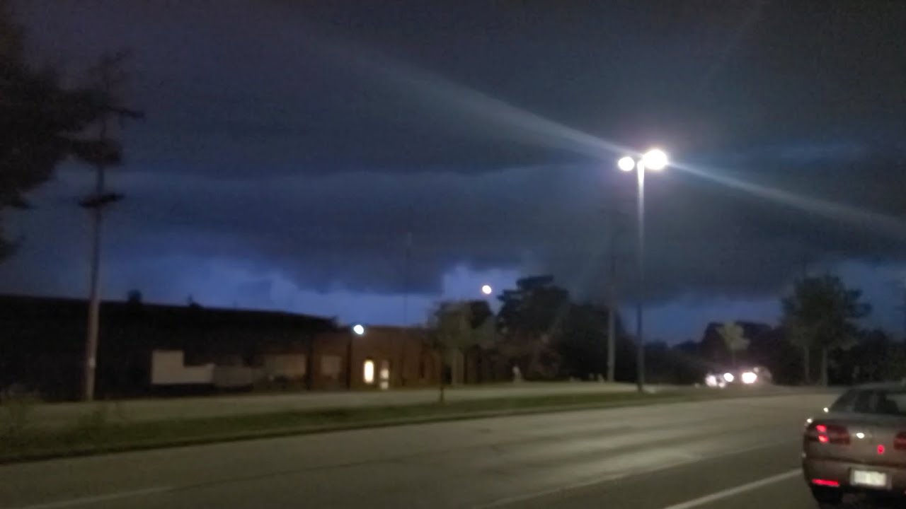 7/28/23 Mega Shelf Cloud associated with Severe Storms with Synced ...