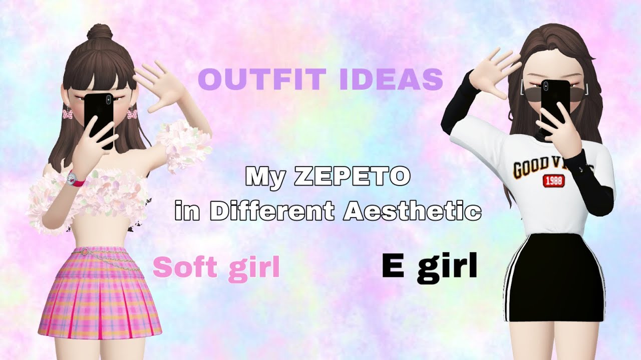 My ZEPETO in different AESTHETIC Outfit Ideas 👗👠👒 YouTube