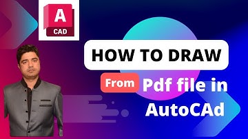 How to Draw irregular shape from PDF in AutoCAD. how to import Pdf file in AutoCAD. #autocad