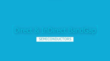 Direct and Indirect Bandgap semiconductors