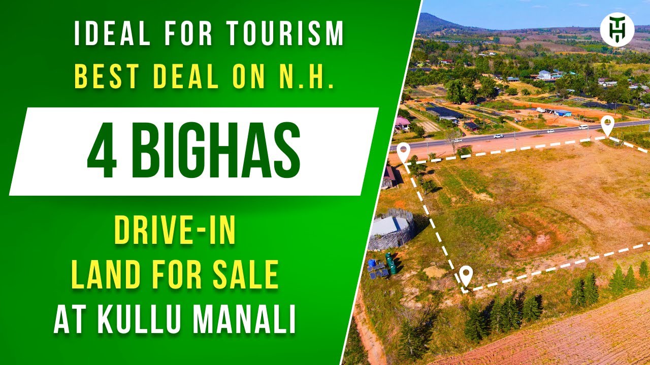 4 Bighas of premium land for sale the N.H. in Kullu Manali 