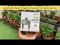 Drip irrigation with auto timer machine for terrace garden