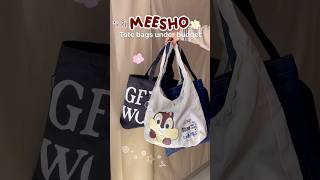 Meesho Tote Bag Haul  Affordable U0026 Stylish Bags Under Budget shorts meeshofinds