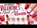 The Perfect Valentine’s Nail Art 💅❤️🔥, press on nails