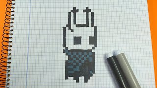 Como Dibujar al Hollow Knight | Pixel Art