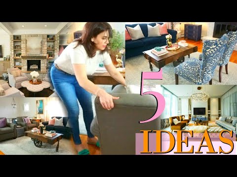 5 FORMAS EN QUE PUEDES COLOCAR LOS MUEBLES EN TU SALA ! HAY UNA SOLUCION PARA CADA HOGAR.