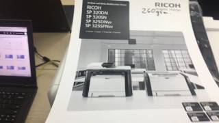 RICOH SP 325SFNw - in bìa dày định lượng C260gsm