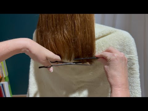 ASMR Hair Cut & Brushing