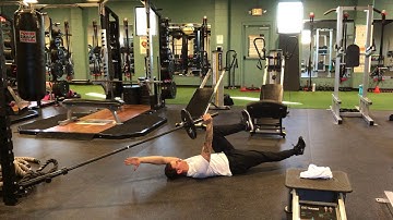 Landmine Dead Bug Floor Press