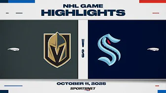 NHL Highlights | Golden Knights vs. Kraken - October 11, 2025