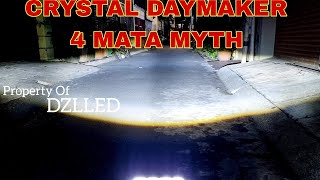 review full myth lampu utama led projie daymaker 4 mata 8d lensa jauh dekat 2 warna proji