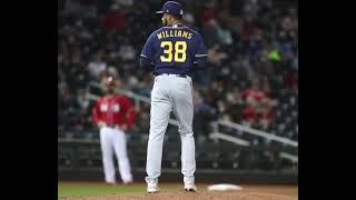Devin Williams Pitching Mechanics (First Base Side View)