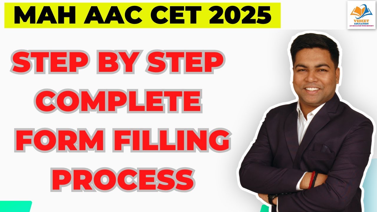 MAH AAC CET 2025 I STEP BY STEP COMPLETE FORM FILLING PROCESS. - YouTube