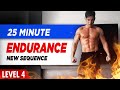 [Level 4] 25 Minute Fat-Burning Endurance Workout! (new style of workout!)