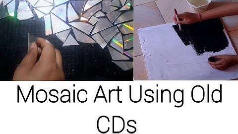 Best out of waste from Old CDs//DIY Mosaic art//Decorative item from waste CDs//