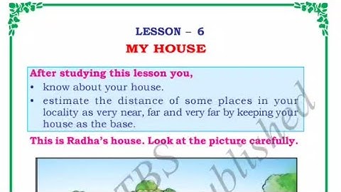 My house Class 1 EVS Lesson no 6 full lesson explanation with solved textbook activity Karnataka