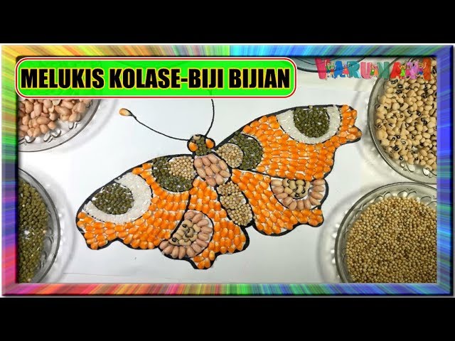 Kreasi Kolase  Hewan Dari  Biji Bijian Rahman Gambar 