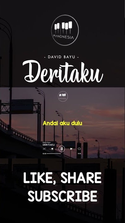 DAVID BAYU - DERITAKU | PIANONESIA #shorts