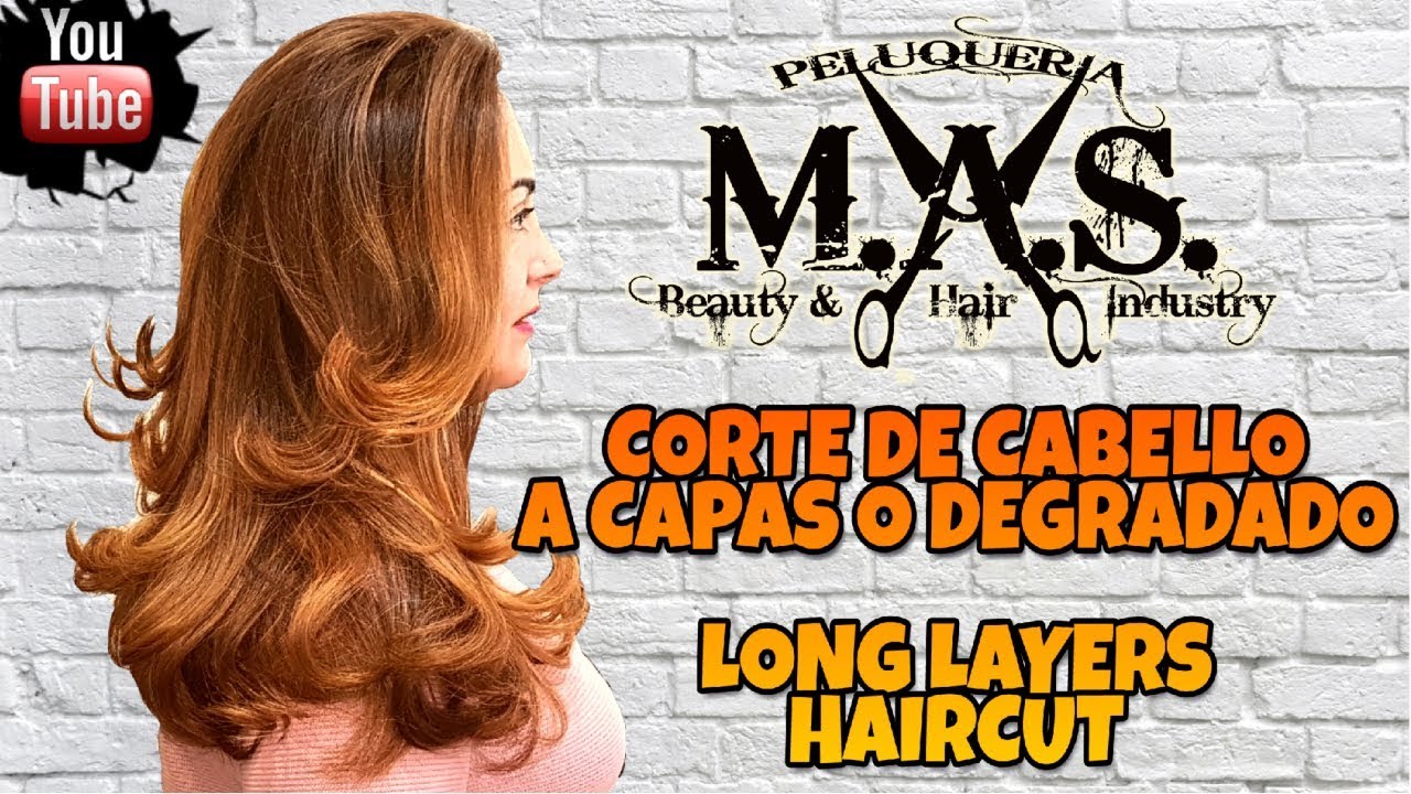 Corte De Pelo En Capas Largas Degrafilado