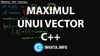 Maximul unui vector in C++