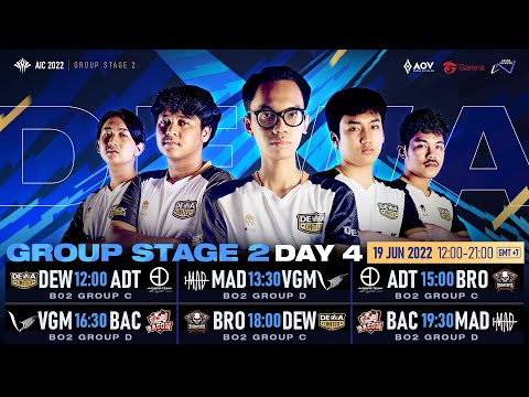 AIC 2022 Group Stage Day 4 - Garena AOV Indonesia