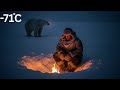 Surviving -71°C: The Night a Polar Bear Found My Fire