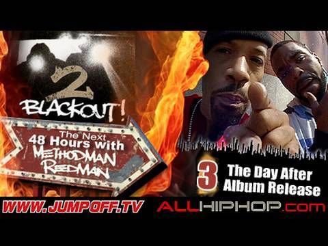 The Day After Album Release(Part3), Redman & Method Man perform on BETs Throwback Fridays and then Method Man shoots 2nd part of the Mrs International music video. Features cameo's from Terence J, Rocsi, Kevin Custer, Myammee & Bracha Krueger. "The Next 48 Hours With Redman & Method Man" is a behind the scenes web series shot during "Blackout 2" album release week. An original production by www.AllHipHop.com & www.JumpOff.TV.