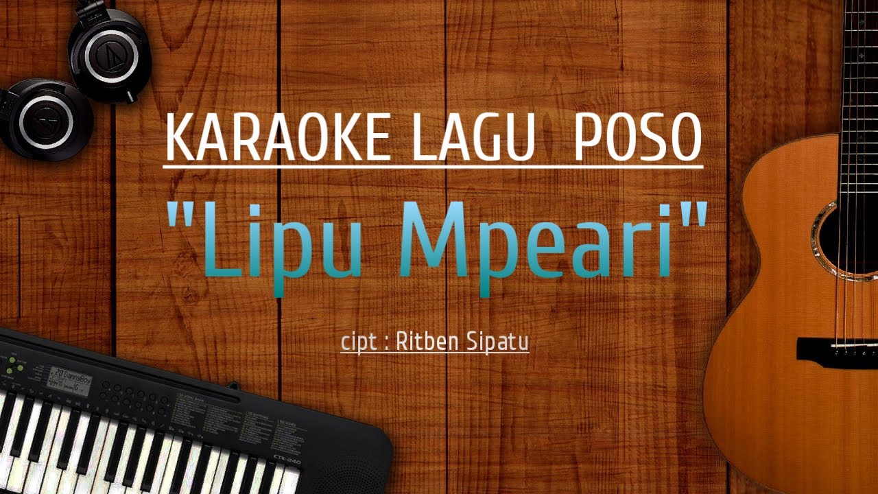 Karaoke Lagu Pamona Poso - Lipu Mpeari | Lirik