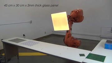 Grabit electroadhesion robot gripper - glass panel