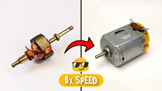 How to Upgrade DC Motor To 8X Speed | DC Motor Life Hacks