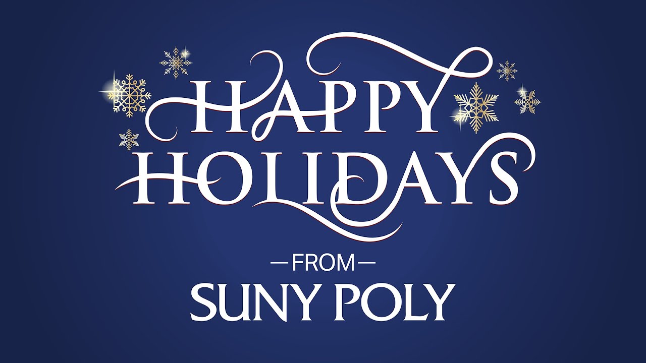 Happy Holidays from SUNY Poly
